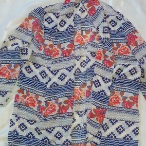 Waterfall kimono blazer